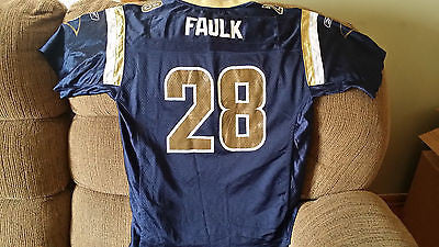 ST LOUIS RAMS MARSHALL FAULK FOOTBALL JERSEY SIZE LARGE 14 16
