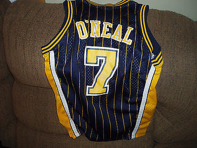 Jermaine O'Neal Youth Small Reebok NBA Basketball Jersey Blue Indiana  Pacers #7