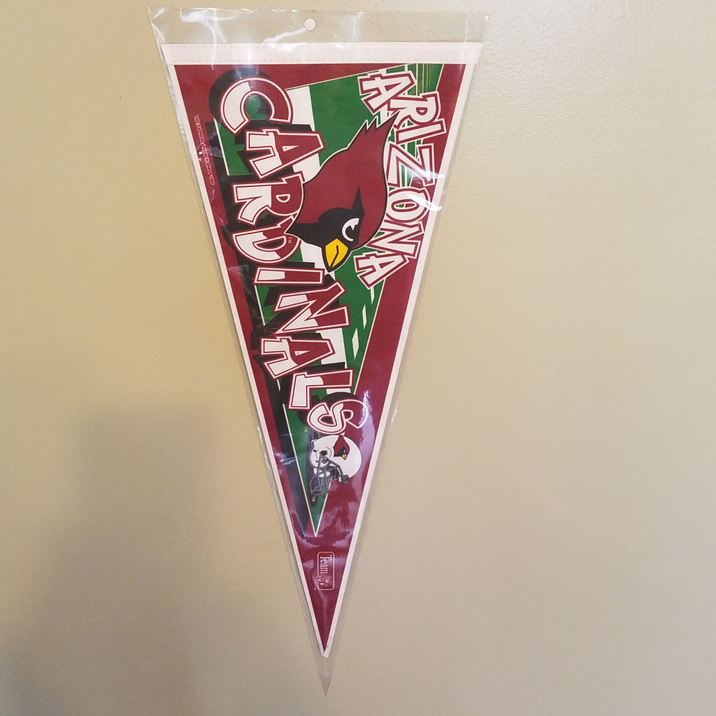 ARIZONA CARDINALS VINTAGE NFL FELT PENNANT WITH HOLDER #4