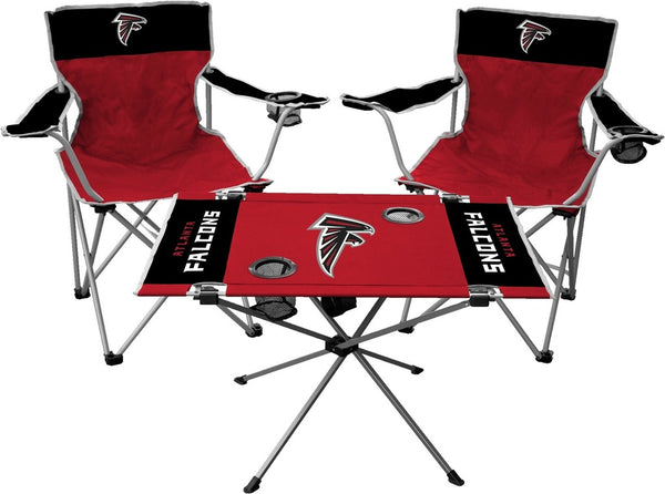 NFL NATIONAL FOOTBALL LEAGUE TAILGATE SET TABLE + 2 CHAIRS NEW YOU PICK TEAM