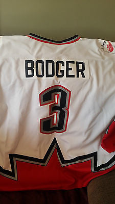 DETROIT RED WINGS DIABETIC CHARITY DOUG BODGER HOCKEY JERSEY ADULT SIZE XL