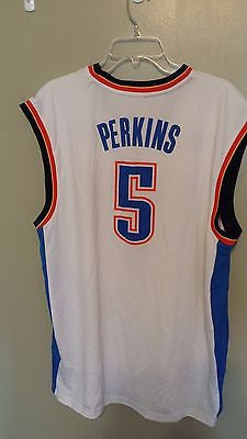 OKLAHOMA CITY THUNDER KENDRICK PERKINS BASKETBALL JERSEY SIZE XL