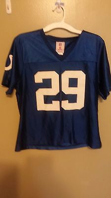 WOMENS INDIANAPOLIS COLTS JOSEPH ADDAI FOOTBALL JERSEY SIZE LARGE