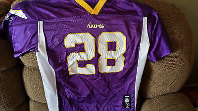 MINNESOTA VIKINGS ADRIAN PETERSON FOOTBALL JERSEY SIZE XL YOUTH