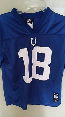 INDIANAPOLIS COLTS PEYTON MANNING FOOTBALL JERSEY SIZE L LARGE 14/16 YOUTH
