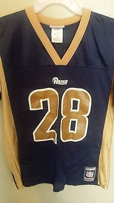 REEBOK ST LOUIS RAMS FOOTBALL JERSEY SIZE LARGE  YOUTH