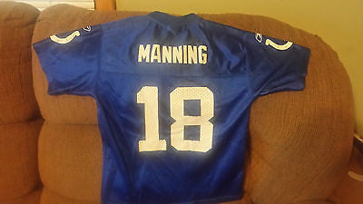 INDIANAPOLIS COLTS PEYTON MANNING FOOTBALL JERSEY SIZE 7 YOUTH