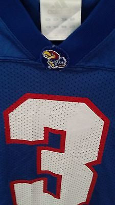 KANSAS JAYHAWKS ADIDAS FOOTBALL JERSEY SIZE XL ADULT