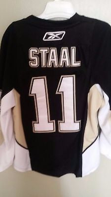 PITTSBURGH PENGUINS JORDAN STAAL  HOCKEY JERSEY SIZE 48 ADULT WITH FIGHT STRAP