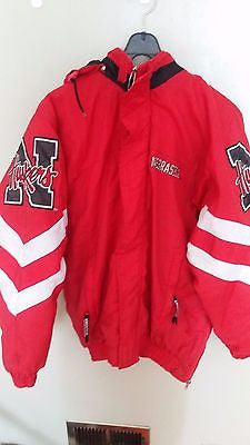 NEBRASKA HUSKERS STARTER WINTER COAT JACKET SIZE MED  ADULT LARGE N