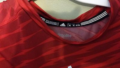 NEBRASKA HUSKERS ADIDAS CLIMALITE NO PLACE LIKE N SHIRT SIZE XL ADULT