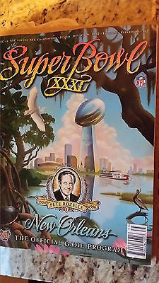SUPER BOWL 31 OFFICIAL PROGRAM GREEN BAY PACKERS NEW ENGLAND PATRIOTS