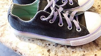 CONVERSE ALL STAR KIDS SIZE 13 LOW TOP CHUCK TAYLORS BLACK YOUTH