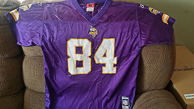 MINNESOTA VIKINGS RANDY MOSS FOOTBALL JERSEY SIZE XL 18-20 YOUTH