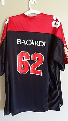 BACARDI FOOTBALL STYLE JERSEY SIZE XL ADULT