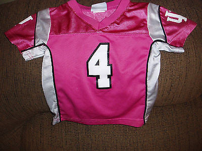 INDIANA HOOSIERS FOOTBALL JERSEY SIZE 3T YOUTH PINK