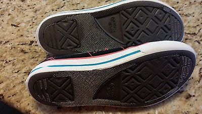 CONVERSE ONE STAR KIDS SIZE 1 LOW TOP CHUCK TAYLORS BLACK SLIP ONS