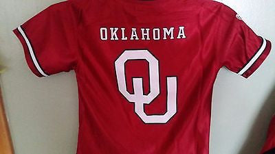 OKLAHOMA SOONERS FOOTBALL JERSEY SIZE SM 3T TODDLER YOUTH