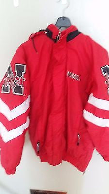 NEBRASKA HUSKERS STARTER WINTER COAT JACKET SIZE MED  ADULT LARGE N