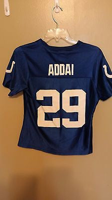 INDIANAPOLIS COLTS JOSEPH ADDAI FOOTBALL JERSEY SIZE SMALL  ADULT WOMANS