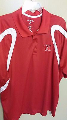 NEBRASKA HUSKERS ANTIGUA  POLO SHIRT SIZE 2XL ADULT