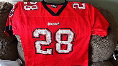 TAMPA BAY BUCCANEERS WARRICK DUNN FOOTBALL JERSEY SIZE MED ADULT LOGO ATHLETIC