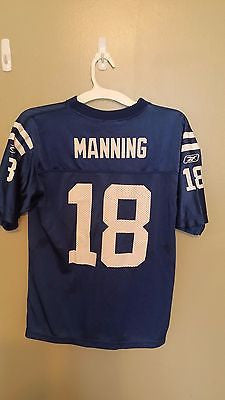 INDIANAPOLIS COLTS PEYTON MANNING  FOOTBALL JERSEY SIZE L 14-16 YOUTH