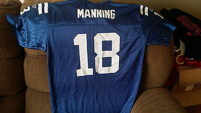 INDIANAPOLIS COLTS PEYTON MANNING TEAM REEBOK FOOTBALL JERSEY SIZE XL YOUTH