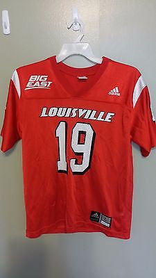 LOUISVILLE CARDINALS BIG EAST FOOTBALL JERSEY SIZE L 14-16 YOUTH