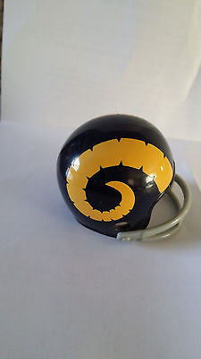 ST LOUIS RAMS 1949 TWO BAR POCKET PRO HELMET NEW