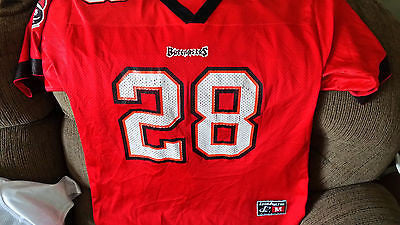 TAMPA BAY BUCCANEERS WARRICK DUNN FOOTBALL JERSEY SIZE MED ADULT LOGO ATHLETIC