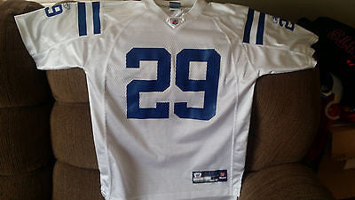 INDIANAPOLIS COLTS JOSEPH ADDAI WHITE FOOTBALL JERSEY SIZE L YOUTH AUTHENTIC