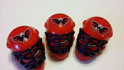 LOT OF 2 WASHINGTON CAPITALS POCKET SIZED GOALIE MASK HELMETS FRANKLIN BULK