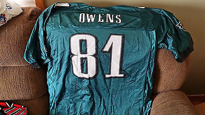 PHILADELPHIA EAGLES TERRELL OWENS  FOOTBALL JERSEY SIZE XL  ADULT REEBOK