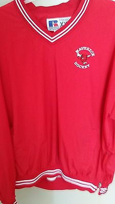 UNO NEBRASKA OMAHA MAVERICKS HOCKEY LIGHTWEIGHT JACKET SHIRT SIZE 2XL ADULT