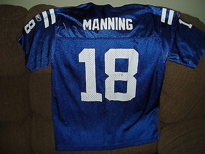 INDIANAPOLIS COLTS PEYTON MANNING #18  FOOTBALL JERSEY  SIZE L 14-16 YOUTH