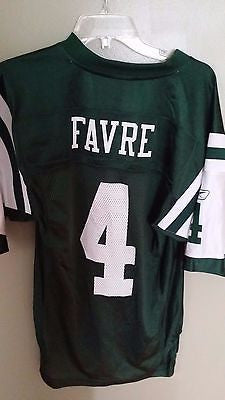 NEW YORK JETS BRETT FAVRE FOOTBALL JERSEY SIZE SMALL  ADULT NWT