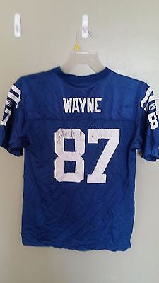 INDIANAPOLIS COLTS REGGIE WAYNE FOOTBALL JERSEY SIZE XL 18-20 YOUTH