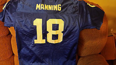 INDIANAPOLIS COLTS PEYTON MANNING NFL PLAYERS FOOTBALL JERSEY SIZE XL YOUTH