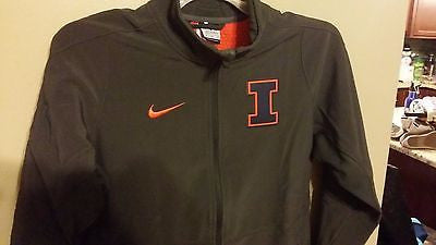 NIKE ILLINOIS FIGHTING ILLINI THERMA FIT LIGHTWEIGHT JACKET MED ADULT NWT