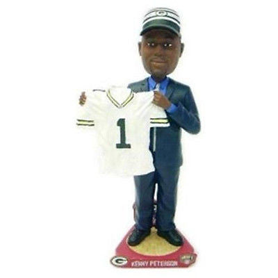 Green Bay Packers Kenny Peterson Draft Pick Forever Collectibles Bobble Head