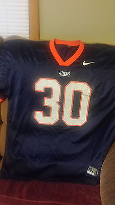 ILLINIOS FIGHTING ILLINI NIKE FOOTBALL JERSEY SIZE XL ADULT