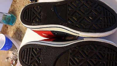 CONVERSE ALL STAR KIDS SIZE 13 MID TOP CHUCK TAYLORS RED BLACK