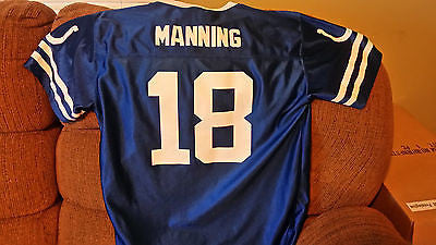 INDIANAPOLIS COLTS PEYTON MANNING #18 FOOTBALL JERSEY SIZEXL 18-20  YOUTH
