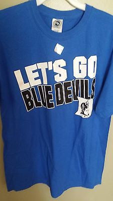 LETS GO DUKE BLUE DEVILS T SHIRT SIZE LARGE ADULT