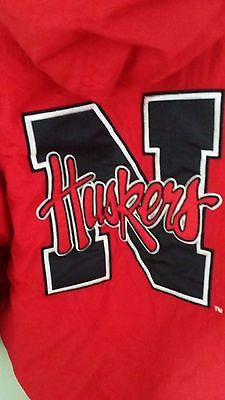 NEBRASKA HUSKERS STARTER WINTER COAT JACKET SIZE LARGE ADULT