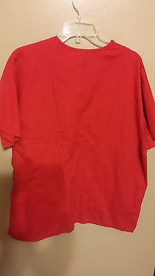 NEBRASKA HUSKERS NURSE DOCTOR SCRUBS SHIRT  SIZE XL ADULT