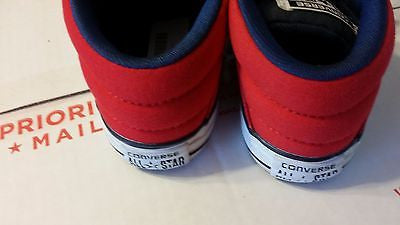 CONVERSE ALL STAR KIDS SIZE 13 MID TOP CHUCK TAYLORS RED BLACK