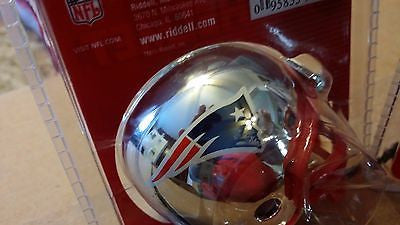 LOT OF 3 NEW ENGLAND PATRIOTS SUPER BOWL 39 CHROME POCKET PRO HELMETS BULK