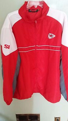 KANSAS CITY CHIEFS REEBOK LIGHTWEIGHT JACKET SIZE 2XL  ADULT